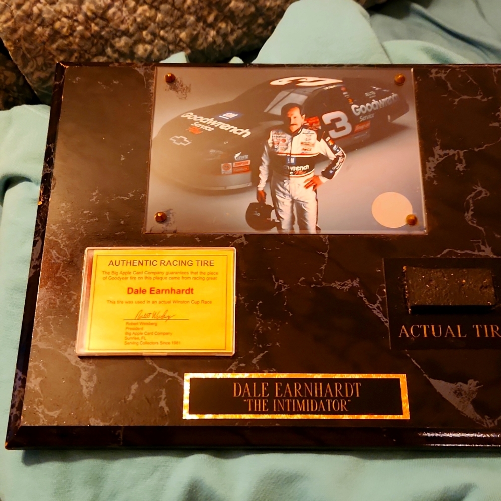 Certified Dale Earnhart Plack